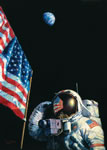 "An American Success Story" - Alan Bean - Apollo 16 NASA Aviation Art